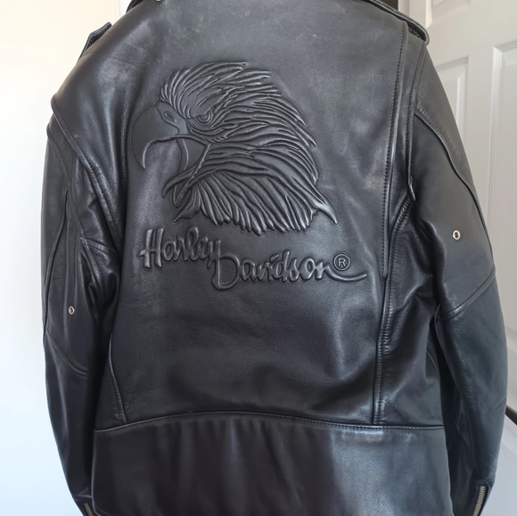 Genuine Harley Davidson Black leather jacket brand new 50th Anniversary - Picture 4 of 5